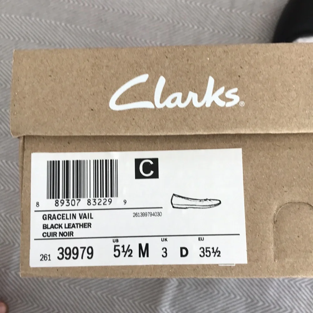 Clarks shoes Gracelin Vail black l’éther cuir noir - Picture 5 of 6